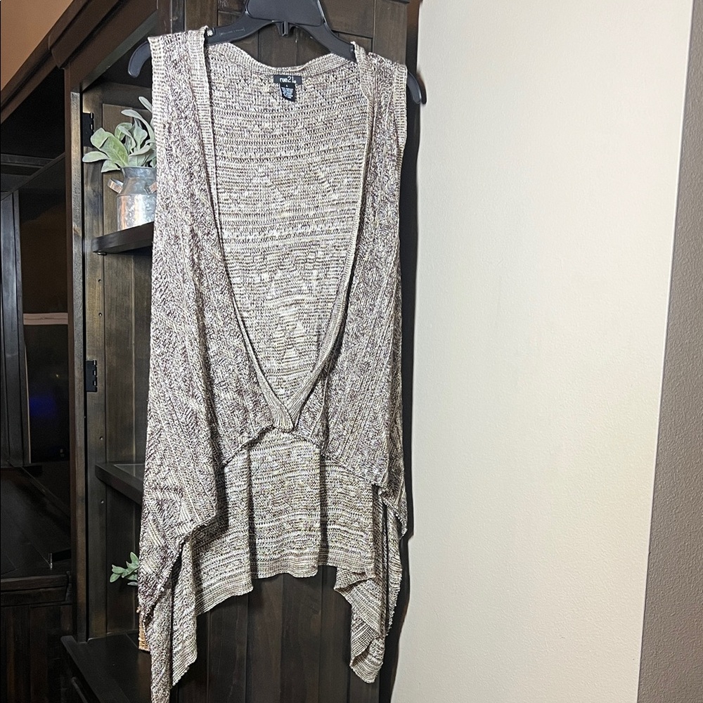 Rue21 Textured Tan Knit Poncho